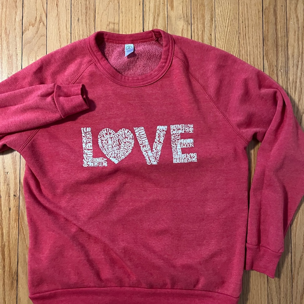Red LOVE Sweatshirt